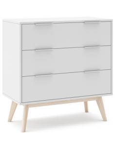 Kommode hvid egetræ 2