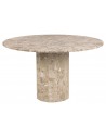 Mess rundt spisebord i marmor Ø130 cm - Beige latté