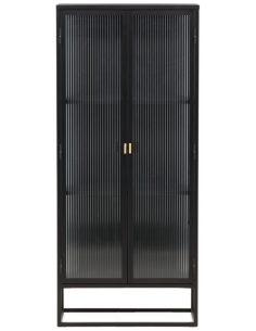 Gari vitrineskab i stål og...