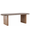 Nora spisebord i mdf H75 x B230 x D100 cm - Brun/Brun marmoriseret