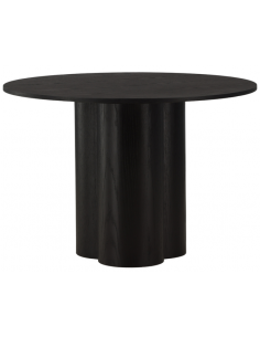 Rundt spisebord sort