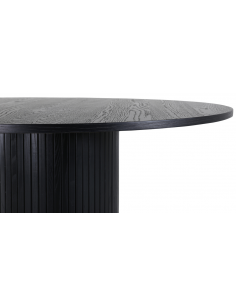 Rundt spisebord sort 2