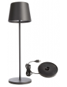 Canis inden-/udendørs trådløs bordlampe H37 cm 3,5W LED - Mat mørkegrå