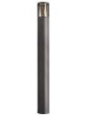 Facado II bedlampe i aluminium og polycarbonat H100 cm 1 x E27 - Mørkegrå/Røget