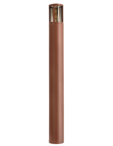 Billede af Facado II bedlampe i aluminium og polycarbonat H100 cm 1 x E27 - Rust/Røget