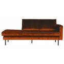 Daybed sofa i velour B206 cm - Mørkegrøn