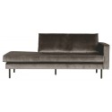 Daybed sofa i velour B206 cm - Rust