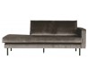 Rodeo daybed sofa i velour B206 cm - Taupe
