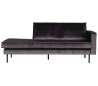 Daybed sofa i velour B206 cm - Antracit