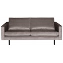 2,5-personers sofa i velour B190 cm - Rust
