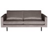 2,5-personers sofa i velour B190 cm - Taupe