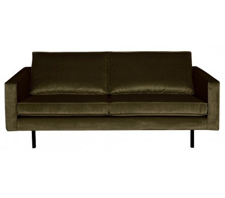 Rodeo 2,5-personers sofa i velour B190 cm – Mørkegrøn