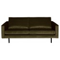 2,5-personers sofa i velour B190 cm - Mint