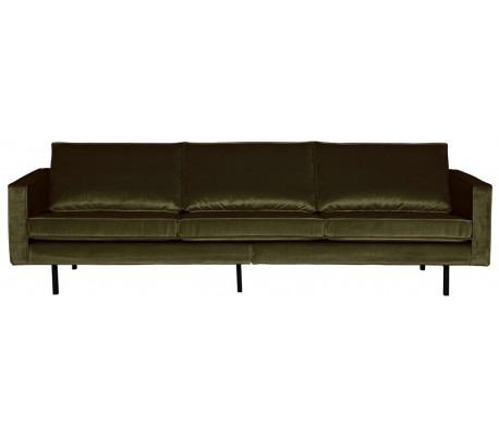 3-personers sofa i velour B277 cm - Mint