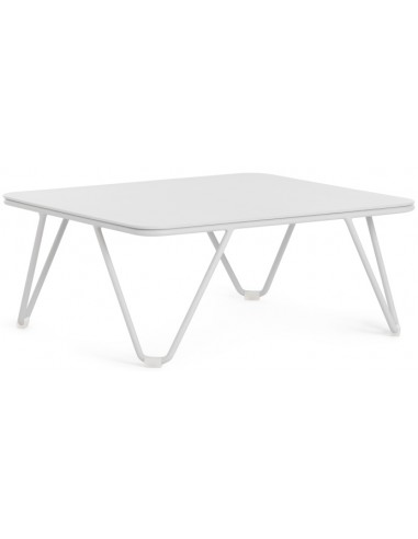 Billede af Diabla Valentina lounge havebord i stål og aluminium 60 x 53 cm - Grå/Grå