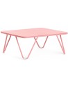 Diabla Valentina lounge havebord i stål og aluminium 60 x 53 cm - Pink/Pink