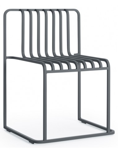Billede af Diabla Grill havestol i aluminium H77 cm - Antracit
