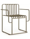 Diabla Grill havestol med armlæn i aluminium H77 cm - Bronze