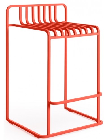 Billede af Diabla Grill bar havestol i aluminium H83 cm - Rød
