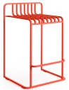 Diabla Grill bar havestol i aluminium H83 cm - Rød