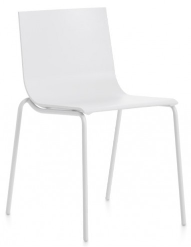 Billede af Diabla Vent havestol i stål og polyurethan H78 cm - Hvid