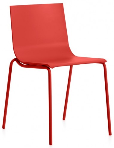 Billede af Diabla Vent havestol i stål og polyurethan H78 cm - Rød