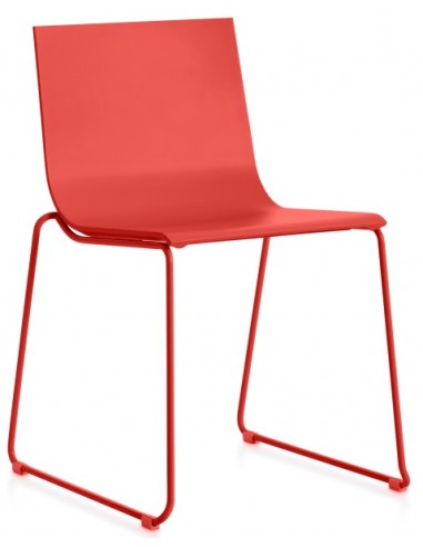 Billede af Diabla Vent havestol i stål og polyurethan H78 cm - Rød