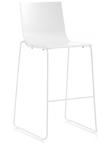 Billede af Diabla Vent bar havestol i stål og polyurethan H105 cm - Hvid
