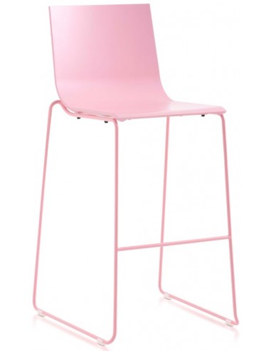 Se Diabla Vent bar havestol i stål og polyurethan H105 cm - Pink hos Lepong.dk