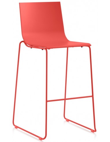Billede af Diabla Vent bar havestol i stål og polyurethan H105 cm - Rød