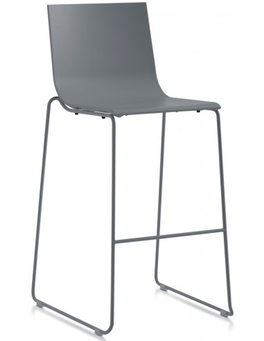 Billede af Diabla Vent bar havestol i stål og polyurethan H105 cm - Antracit