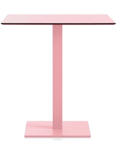 Se Diabla Mona havebord i stål og phenolic kunststof H72 x B70 x D70 cm - Pink hos Lepong.dk