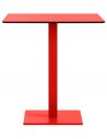 Diabla Mona havebord i stål og phenolic kunststof H72 x B70 x D70 cm - Rød
