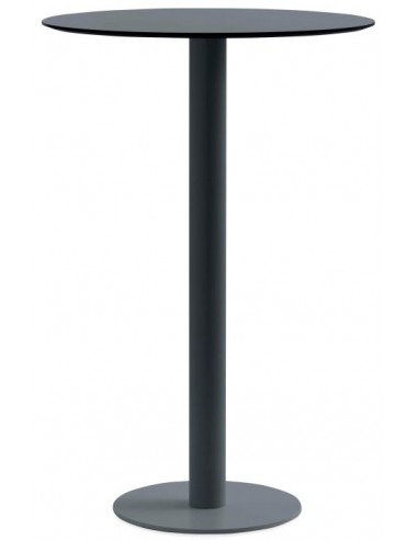 Se Diabla Mona bar havebord i stål og phenolic kunststof H105 x Ø70 cm - Antracit hos Lepong.dk