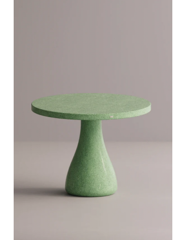 Se Erebus rundt spisebord i letbeton H75 x Ø100 cm - Grøn terrazzo hos Lepong.dk