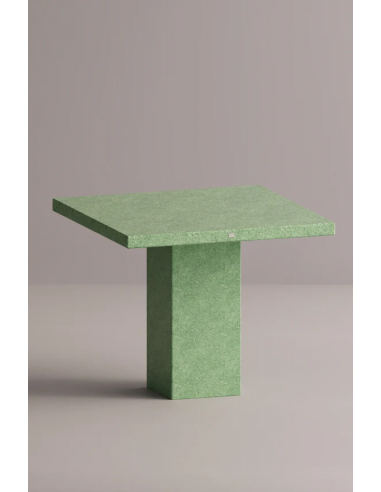 Billede af Ether spisebord i letbeton H75 x B90 x D90 cm - Grøn terrazzo