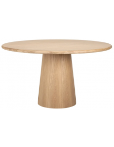 Rundt spisebord egetræ