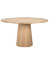 Oakley rundt spisebord i egetræsfinér Ø140 cm - Eg