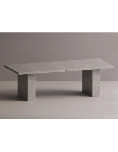 Billede af Tartarus spisebord i letbeton H75 x B240 x D100 cm - Grå terrazzo