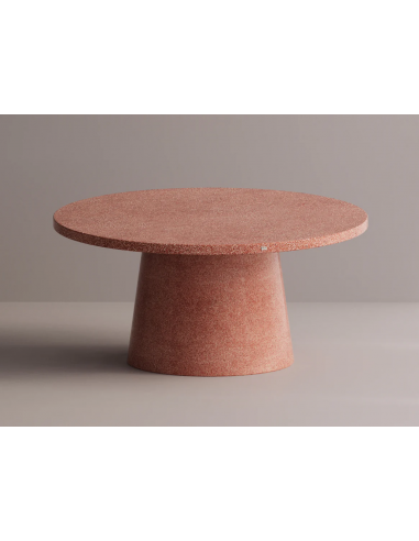 Billede af Hemera rundt spisebord i letbeton H75 x Ø160 cm - Rød terrazzo