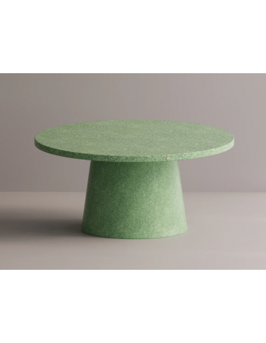 Se Hemera rundt spisebord i letbeton H75 x Ø160 cm - Grøn terrazzo hos Lepong.dk