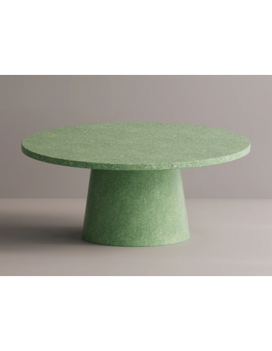 Billede af Hemera rundt spisebord i letbeton H75 x Ø180 cm - Grøn terrazzo