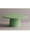 Hemera rundt spisebord i letbeton H75 x Ø180 cm - Grøn terrazzo
