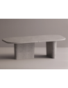 Lerina spisebord i letbeton H75 x B240 x D105 cm - Grå terrazzo