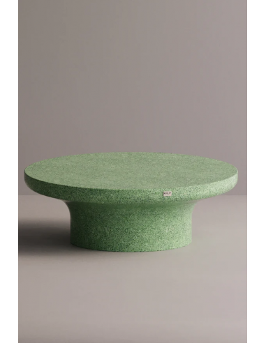 Billede af Medusa sofabord i letbeton H41 x Ø100 cm - Grøn terrazzo