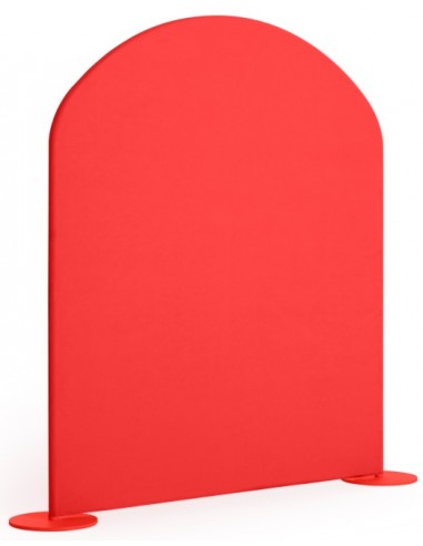 Se Diabla CALCETÍN Afskærmning i stål og tekstil H159 x B162 cm - Rød/Rød hos Lepong.dk