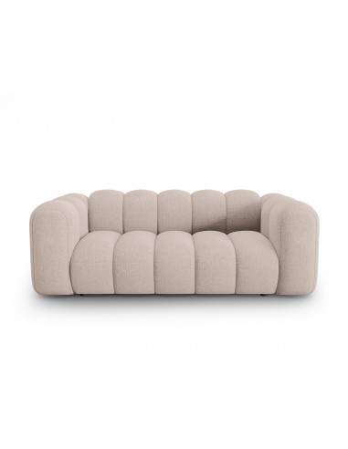 Lupine 2-personers sofa i chenille B198 x D87 cm – Sort/Beige