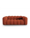 Lupine 2-personers sofa i chenille B198 x D87 cm - Sort/Terracotta