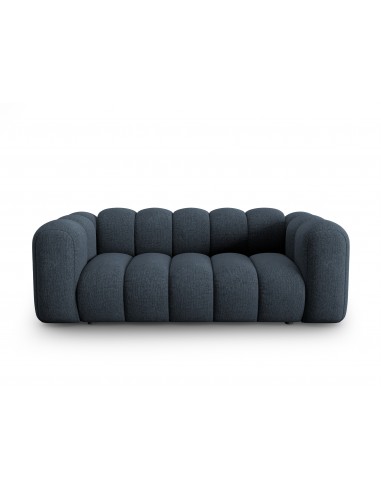 Lupine 2-personers sofa i chenille B198 x D87 cm – Sort/Blå