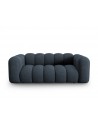 Lupine 2-personers sofa i chenille B198 x D87 cm - Sort/Blå